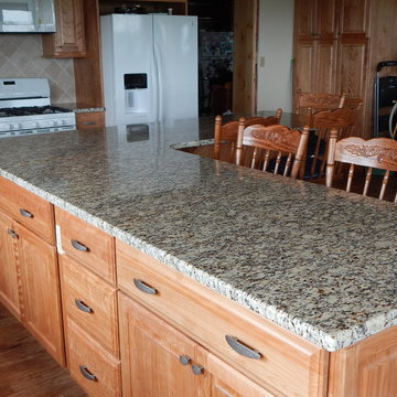 Extra Large island with Granite tops