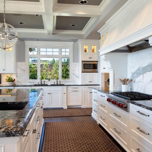 Traditional kitchen appliance - Example of a classic kitchen design in Seattle
