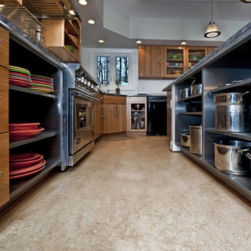 Fairfax Station Kitchen - Base Shelves