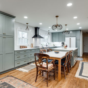 Fairfax Station, VA Transitional Grey Kitchen Remodel