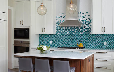 Trending Now: Color and Pattern Make These Backsplashes Stand Out