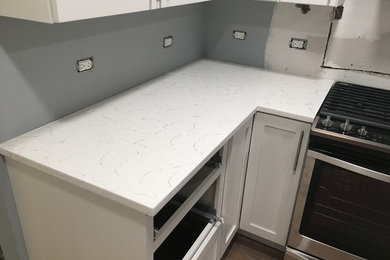 Fairy white quartz kitchen