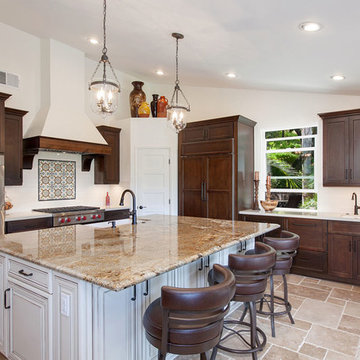 L-shaped Kitchen Remodel With Large Island