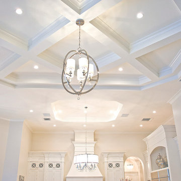 Family and kitchen ceiling and pendants