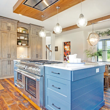 Family Farm - Kitchen with Dining Room beyond