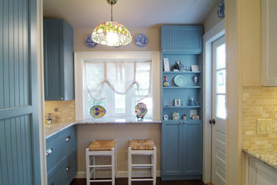 Example of a country kitchen design in Other