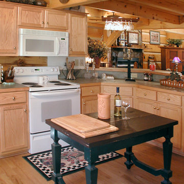 Farmhouse style log home