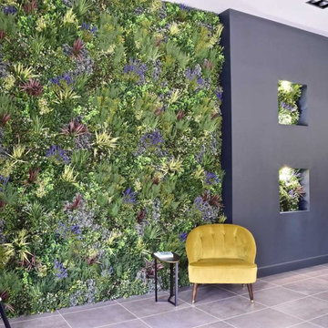 Faux Green Wall - Kitchen Design