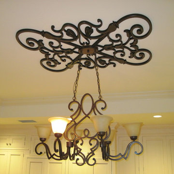 Faux Iron Ceiling and Wall Decor