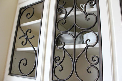 Faux Wrought Iron Cabinet Inserts