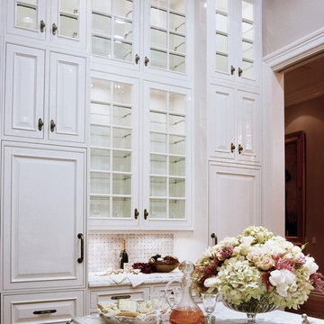 Featured in Gentry magazine. - Luxurious White Kitchen