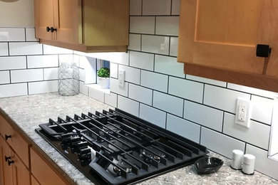 Elegant kitchen photo in Seattle