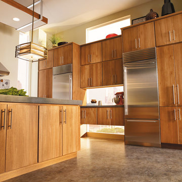 Fieldstone Cabinetry Contemporary Lyptus Kitchen