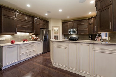 Example of a trendy kitchen design in Vancouver