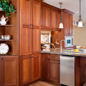 Floor to ceiling modern kitchen cabinets