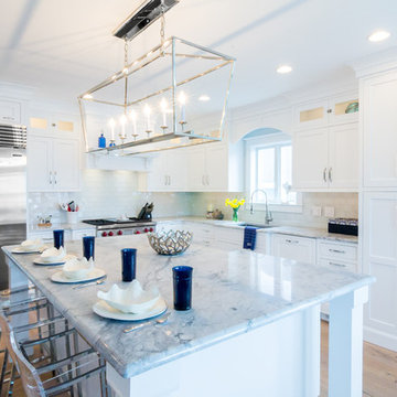 Floor to Ceiling White Cabinetry in Avalon NJ