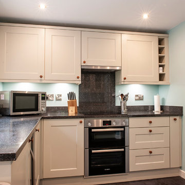 Florence Painted Mussel Kitchen Designed and Installed in Glossop, Derbyshire