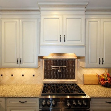 Focal point in a 2 Tone Kitchen Renovation in Morganville, NJ