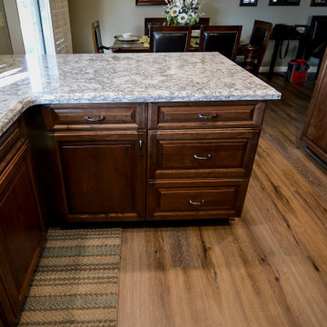 Fontana, CA Peninsula Style Kitchen, designed in a Traditional Style.