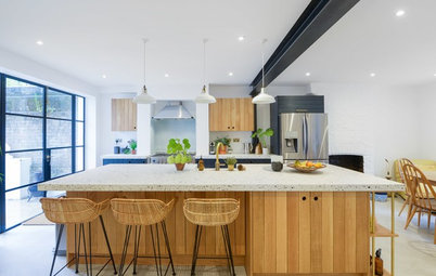 An Unusual Countertop Is at the Center of This Bright Kitchen