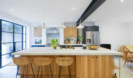 An Unusual Countertop Is at the Center of This Bright Kitchen