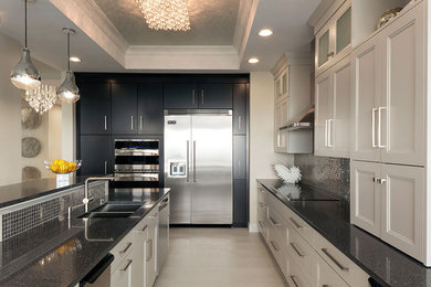 Inspiration for a contemporary kitchen remodel in Miami