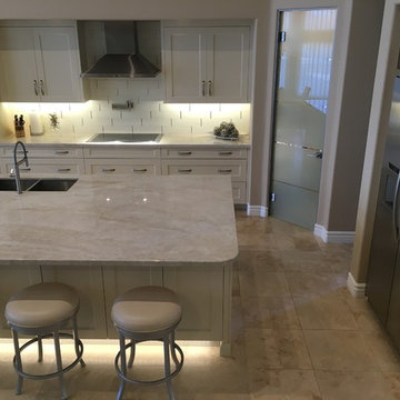 Fountain Hills Contemporary Kitchen - Stone, Glass & Stainless
