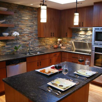 Frank Lloyd Wright Inspired Kitchen Remodel