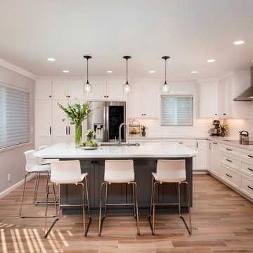 Fremont White and Gray Kitchen