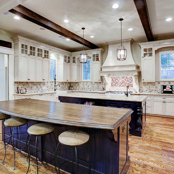French Country in Garden Oaks - Kitchen with Two Islands