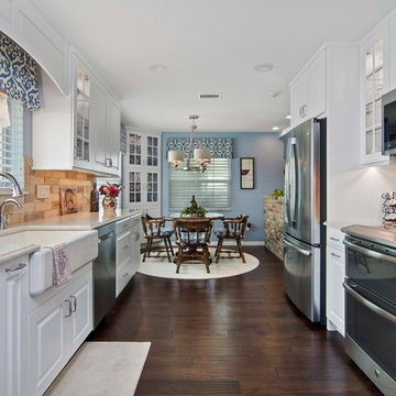 French Country Kitchen in Florida Suburb