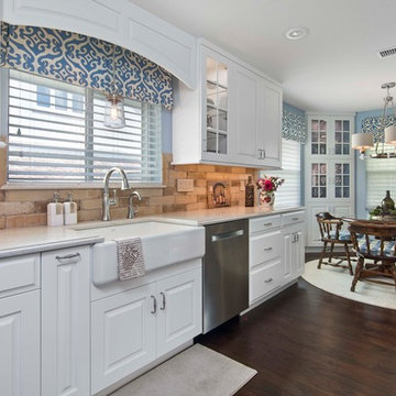 French Country Kitchen in Florida Suburb