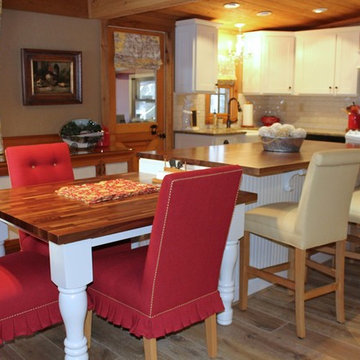 French Country Kitchen | Yellow & Red
