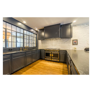 French Industrial - Modern - Kitchen - Chicago - by Custom Cabinet ...