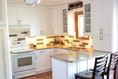 Kitchen - mid-sized transitional kitchen idea in Other