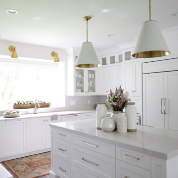 White Cabinets And Quartz Countertops, White Kitchen Grey Quartz Countertops