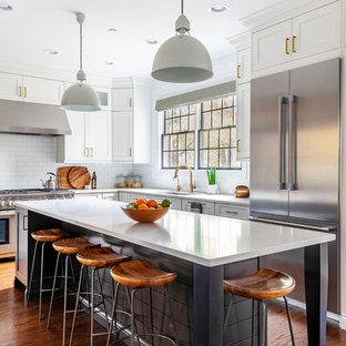 75 Beautiful Coastal Kitchen With Quartz Countertops Pictures Ideas November 2020 Houzz