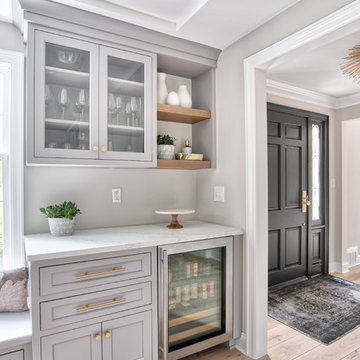 Frost Built-In Bar with Beverage Refrigerator