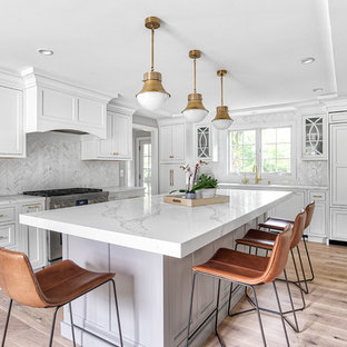 Frost Island with Perfect Veining on Counter Top