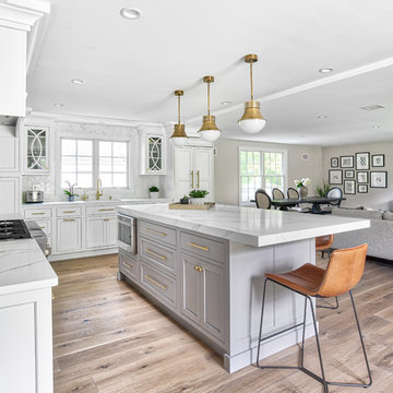 Frost Island with Perfect Veining on Counter Top