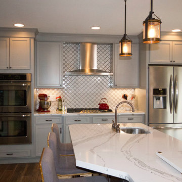 Ft Mitchell Gray Transitional Kitchen Remodel