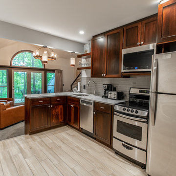 Full Condo Renovation: Basic 80's to Rustic Transitional