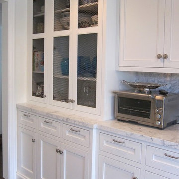 Full height kitchen cabinet.