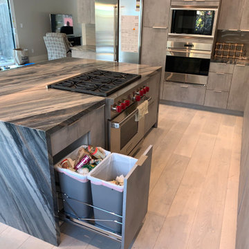 Full Kitchen remodel with Custom Flat Panel cabinets