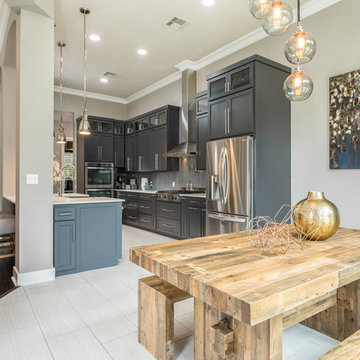 G.A.P. Custom Home - Dining into Kitchen