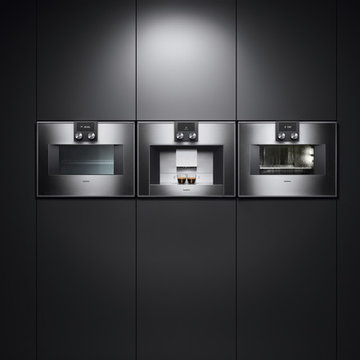 Gaggenau's Modern Solid Stainless Steel and Glass Kitchen Appliances