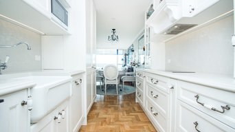 Galley Kitchen in French Provincial Style
