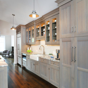 Galley Kitchen with Gray Tones