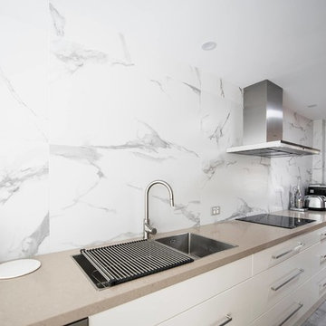 Galley Kitchen with Quantum Quartz benchtops