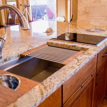 Galley SInk With Induction Cooktop